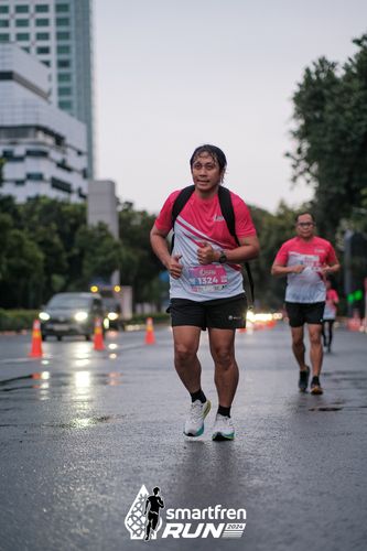 Race photo from Smartfren Run 2024