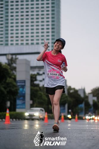 Race photo from Smartfren Run 2024