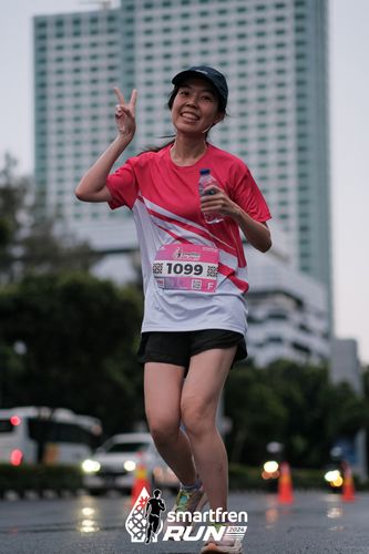 Race photo from Smartfren Run 2024