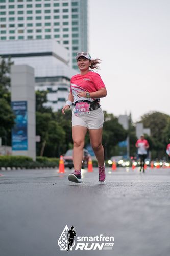 Race photo from Smartfren Run 2024