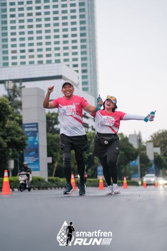 Race photo from Smartfren Run 2024