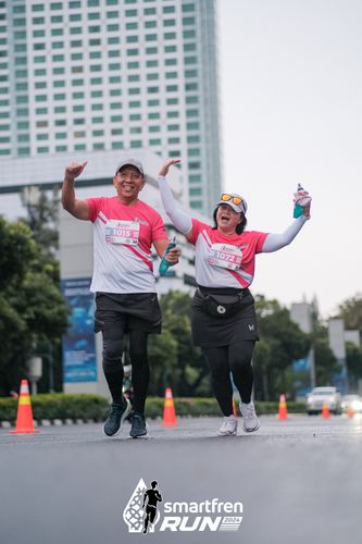 Race photo from Smartfren Run 2024