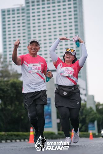 Race photo from Smartfren Run 2024