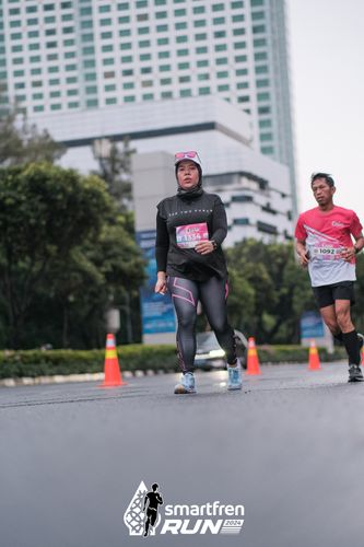 Race photo from Smartfren Run 2024