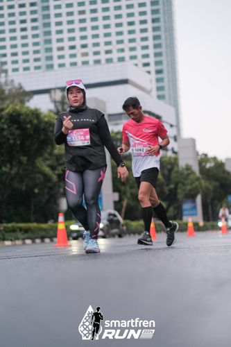 Race photo from Smartfren Run 2024