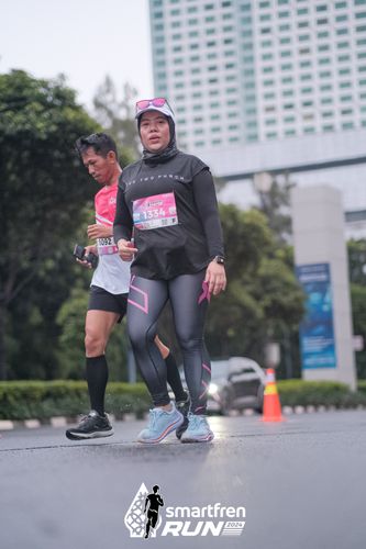 Race photo from Smartfren Run 2024