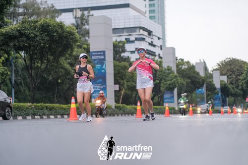 Race photo from Smartfren Run 2024