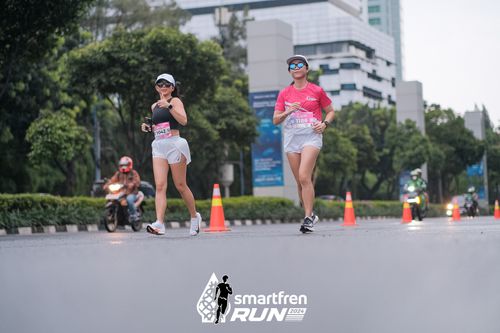 Race photo from Smartfren Run 2024