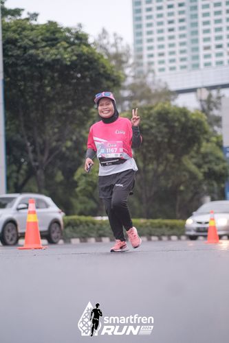 Race photo from Smartfren Run 2024