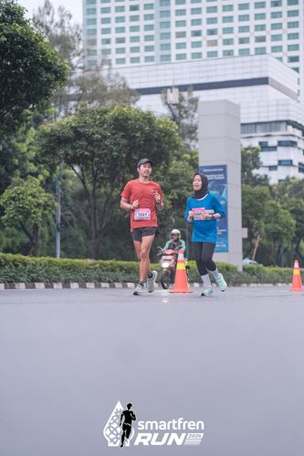 Race photo from Smartfren Run 2024