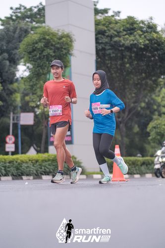Race photo from Smartfren Run 2024