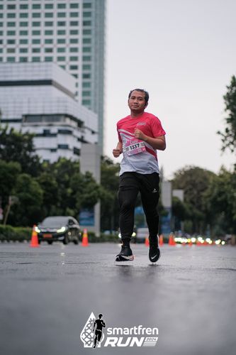 Race photo from Smartfren Run 2024
