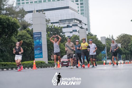 Race photo from Smartfren Run 2024
