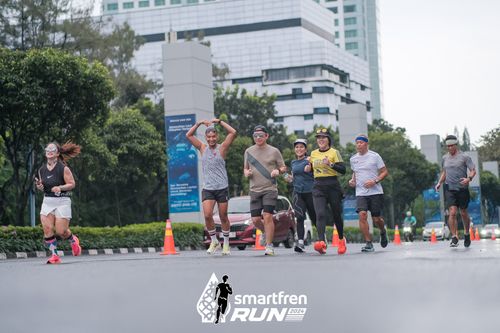 Race photo from Smartfren Run 2024