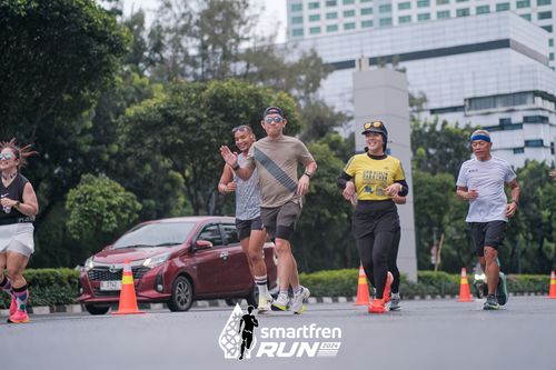 Race photo from Smartfren Run 2024