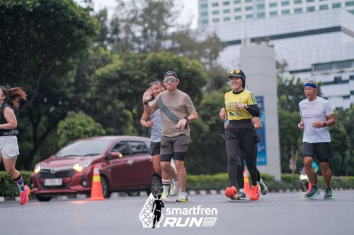 Race photo from Smartfren Run 2024