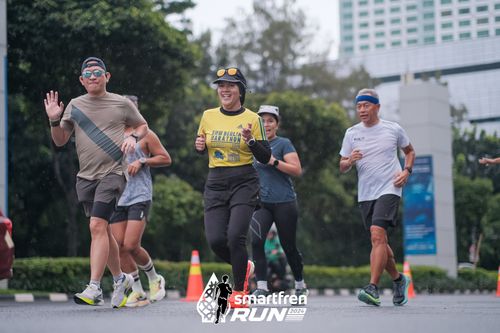 Race photo from Smartfren Run 2024