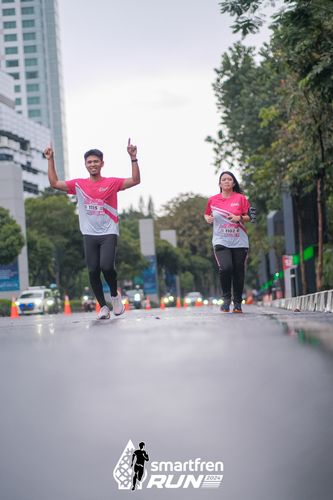 Race photo from Smartfren Run 2024