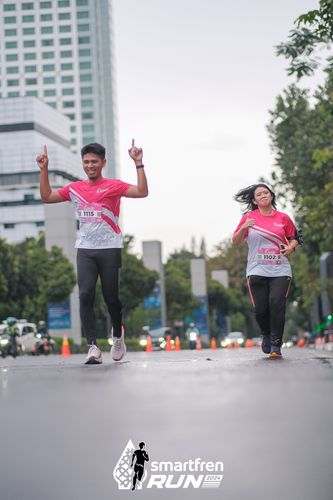 Race photo from Smartfren Run 2024