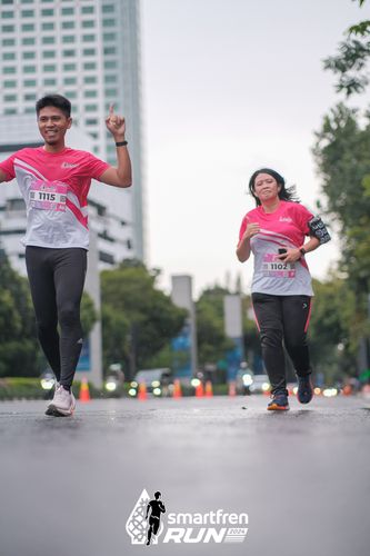 Race photo from Smartfren Run 2024