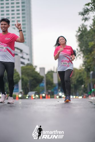 Race photo from Smartfren Run 2024