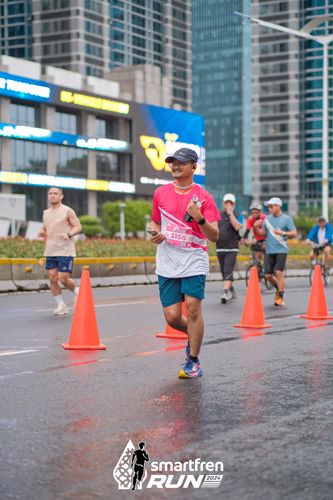 Race photo from Smartfren Run 2024