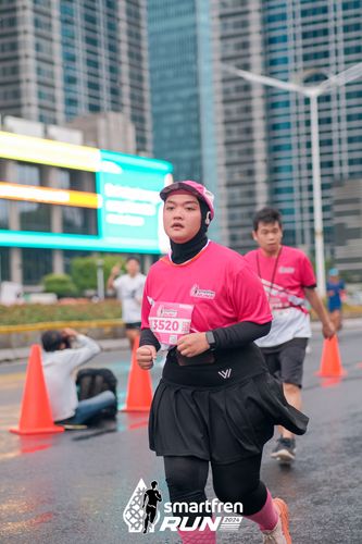 Race photo from Smartfren Run 2024