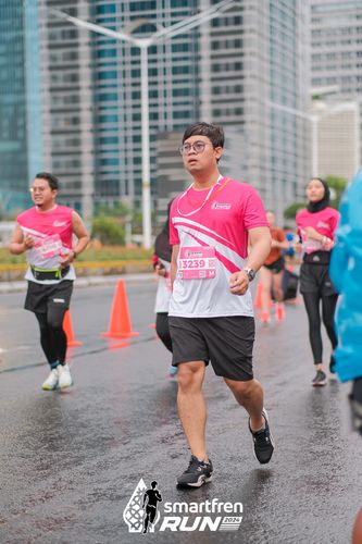 Race photo from Smartfren Run 2024