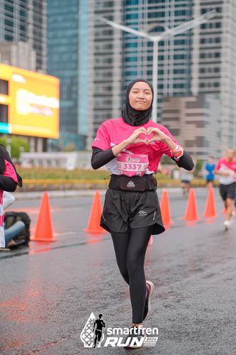 Race photo from Smartfren Run 2024
