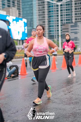 Race photo from Smartfren Run 2024