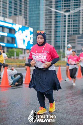 Race photo from Smartfren Run 2024