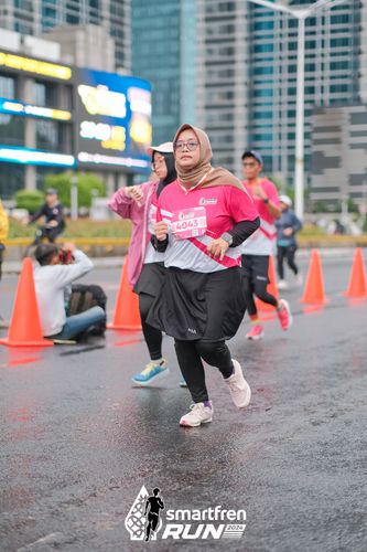 Race photo from Smartfren Run 2024