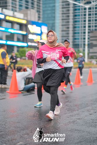 Race photo from Smartfren Run 2024