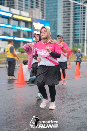 Race photo from Smartfren Run 2024