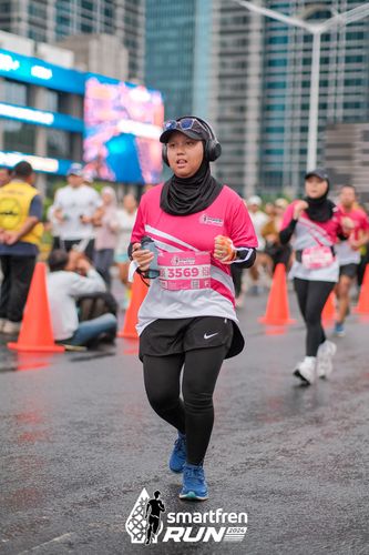 Race photo from Smartfren Run 2024