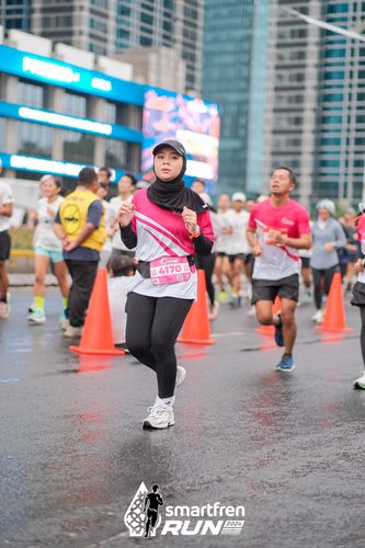 Race photo from Smartfren Run 2024