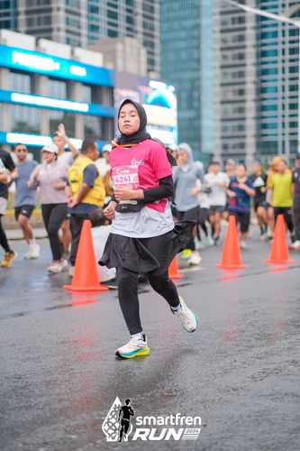 Race photo from Smartfren Run 2024
