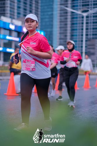 Race photo from Smartfren Run 2024