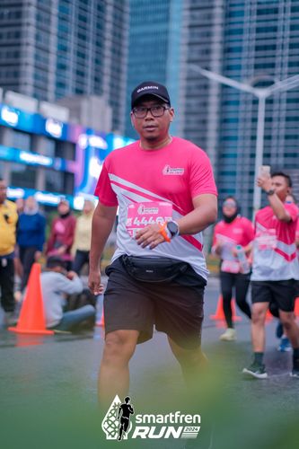 Race photo from Smartfren Run 2024