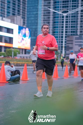 Race photo from Smartfren Run 2024