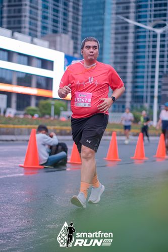 Race photo from Smartfren Run 2024