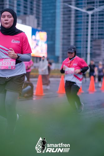 Race photo from Smartfren Run 2024
