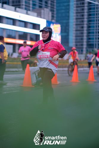 Race photo from Smartfren Run 2024