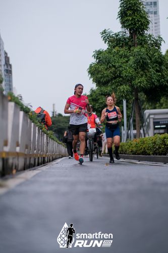 Race photo from Smartfren Run 2024