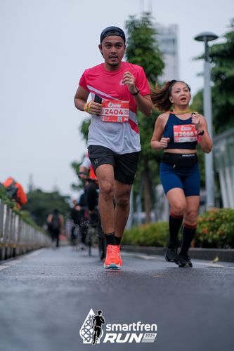 Race photo from Smartfren Run 2024