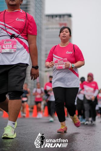Race photo from Smartfren Run 2024