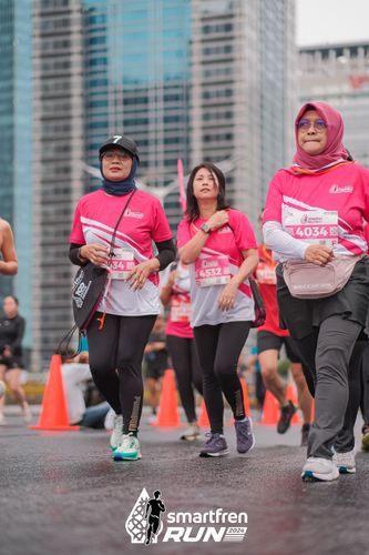 Race photo from Smartfren Run 2024