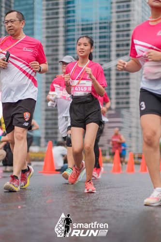 Race photo from Smartfren Run 2024