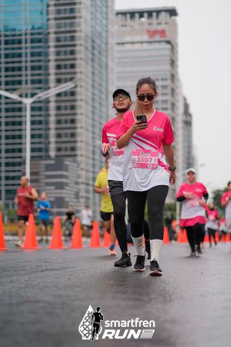 Race photo from Smartfren Run 2024