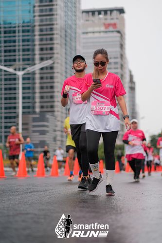 Race photo from Smartfren Run 2024